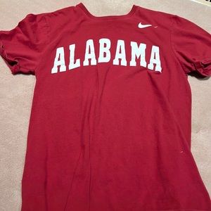 Red Nike Alabama short sleeve tee